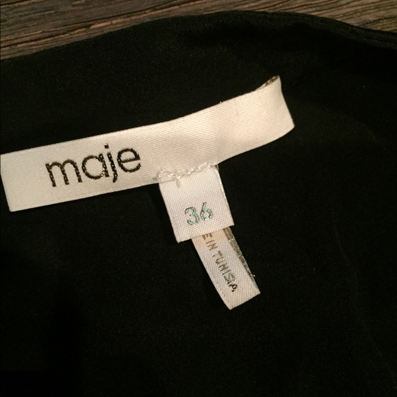 Maje Black Silk Short Jumper - Picture 5 of 6